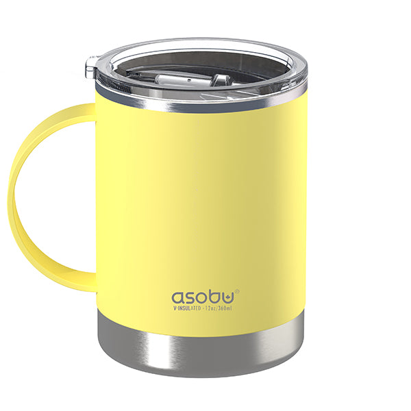 בקבוק תרמי אסובו - צהוב מט Ultimate