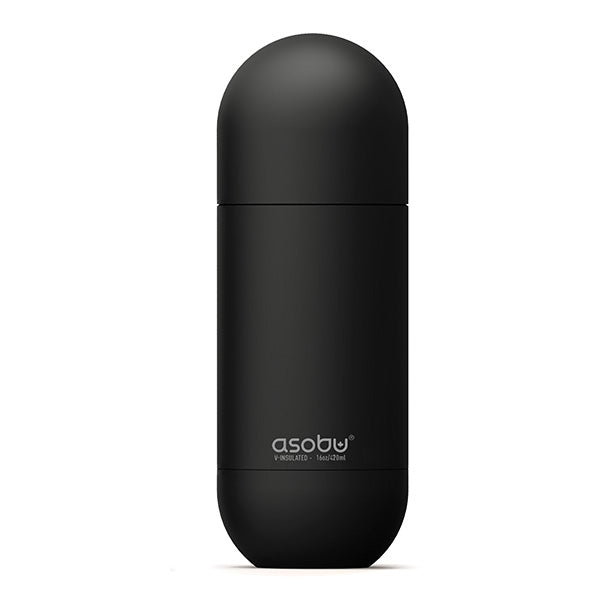 בקבוק תרמי אסובו - שחור מט  ORB