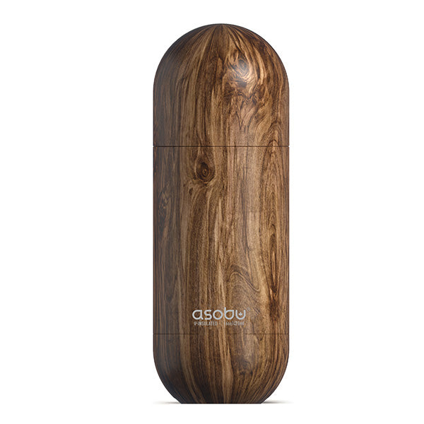 בקבוק תרמי אסובו - גימור עץ ORB