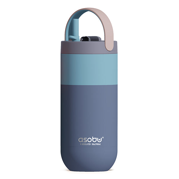בקבוק תרמי אסובו -  תכלת/כחול ORBIT