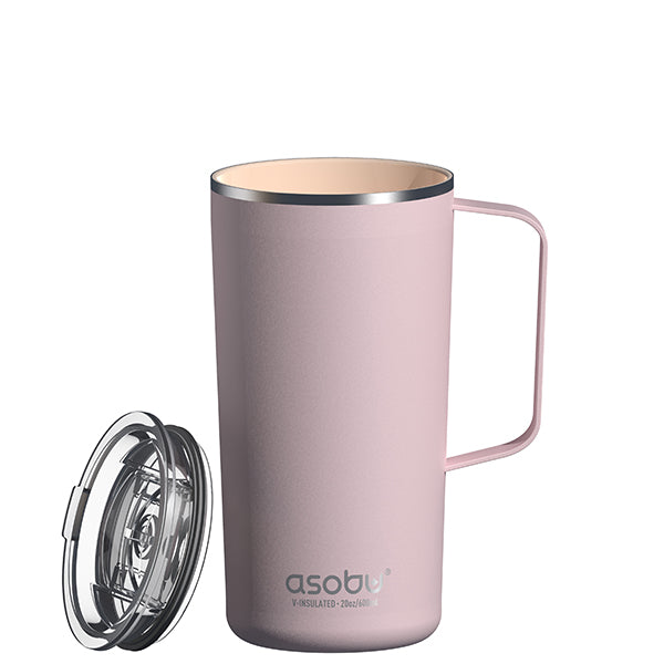בקבוק תרמי אסובו - ורוד מט  TOWER MUG