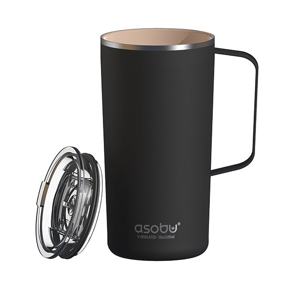 בקבוק תרמי אסובו - שחור מט  TOWER MUG